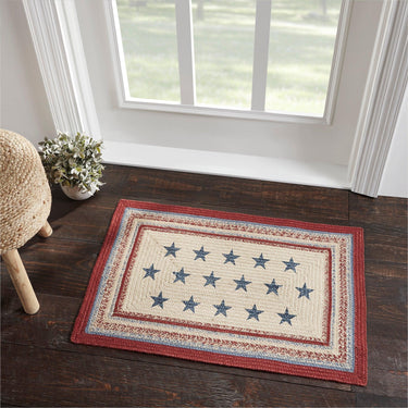 Celebration Jute Braided Rug Rect w/ Pad 2'x3' VHC Brands - The Fox Decor